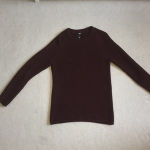H&M BURGUNDY SWEATER